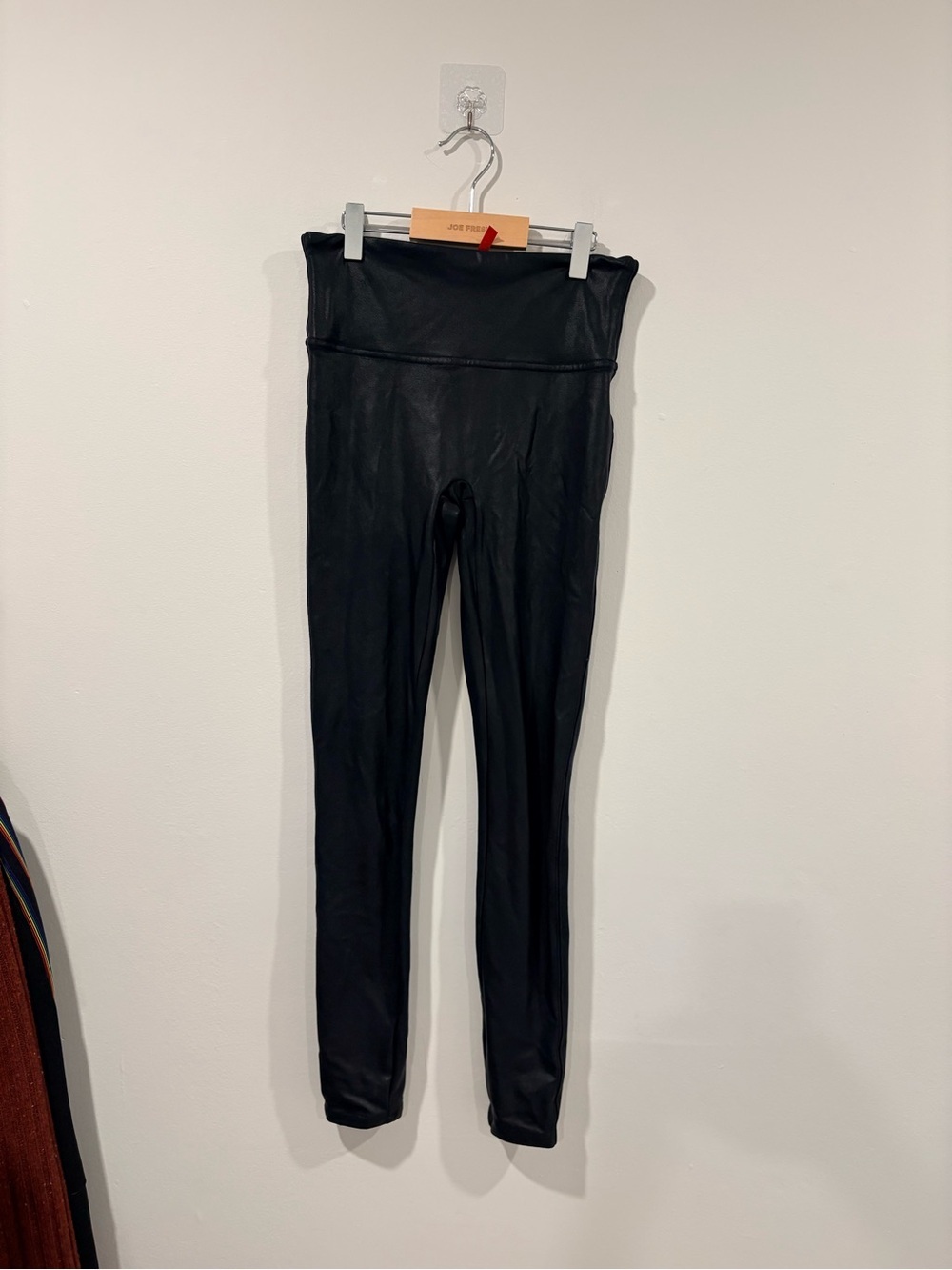 SPANX Faux Leather High-Waisted Leggings Black Size Small - Picture 4 of 6